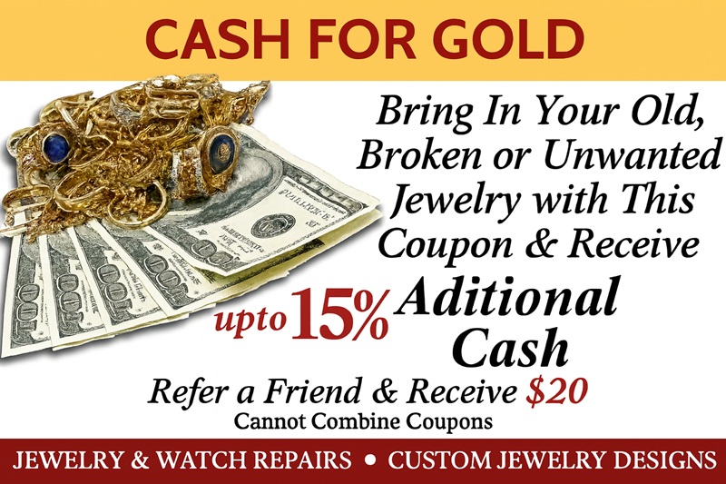 Cash For Gold - Get in Touch With Us for Your Jewelry and Watch Needs
